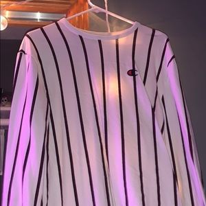Champion striped long sleeve shirt